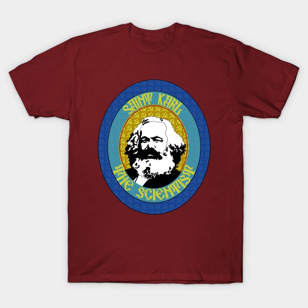 Saint Karl the Scientist T-Shirt by WellRed